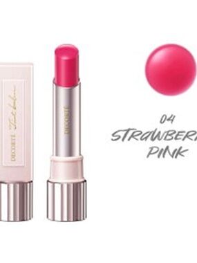 Decorté Tinted Plumper Moisture Lip Balm 04 Strawberry Pink Brand New Sealed